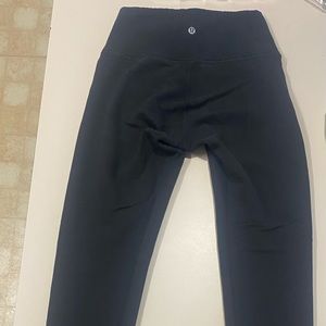 Black lululemon fleece lined leggings